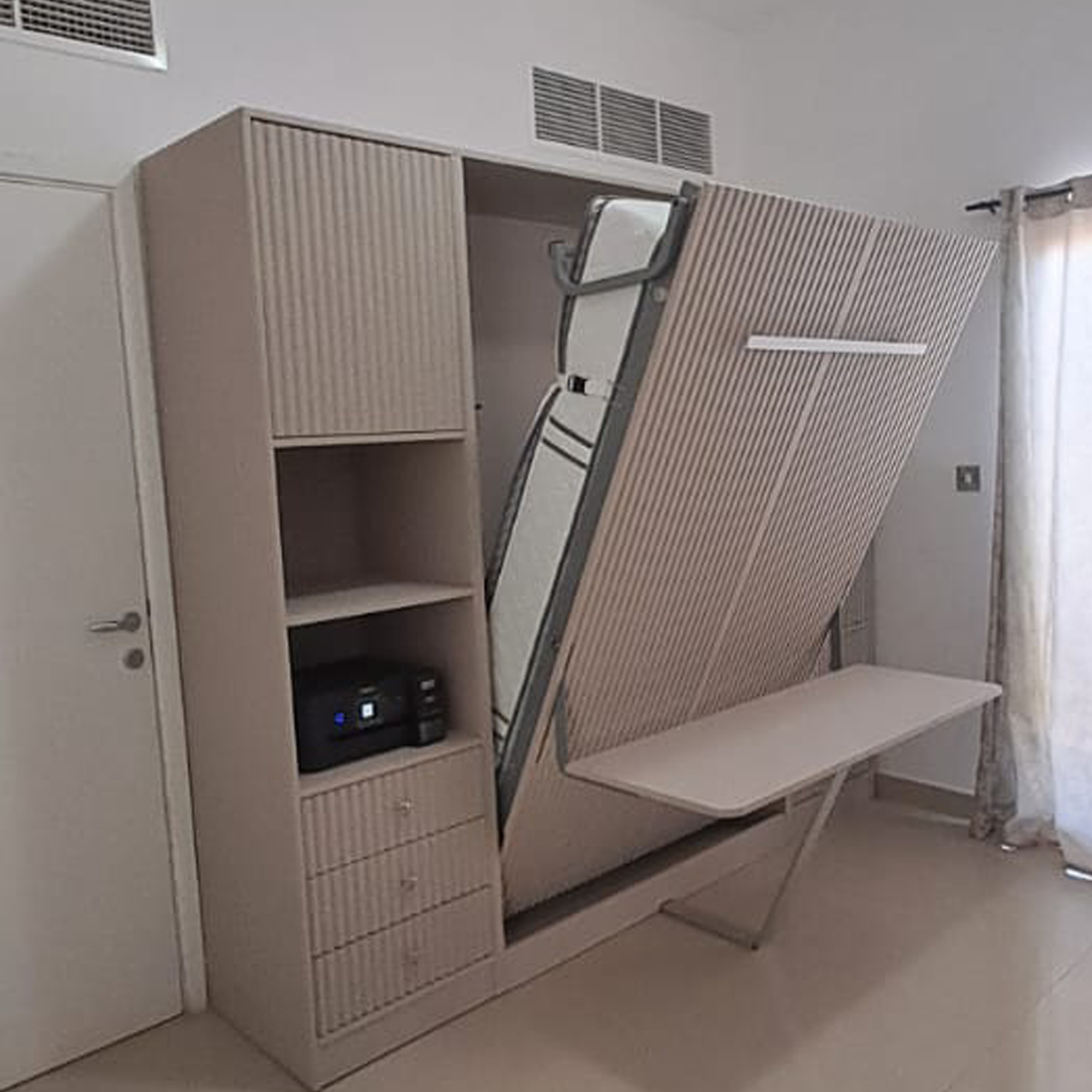 Wall Bed with Study table