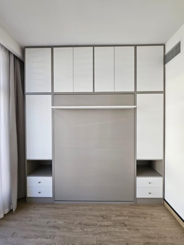 Murphy Wall Bed with cabinets & book shelves - Image 2