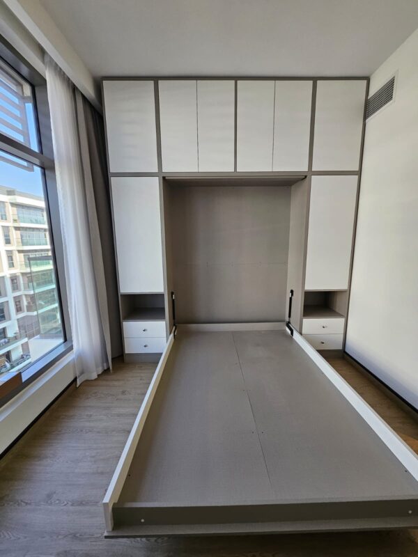 Murphy Wall Bed with cabinets & book shelves - Image 3