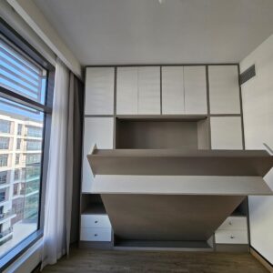 Murphy Wall Bed with cabinets & book shelves