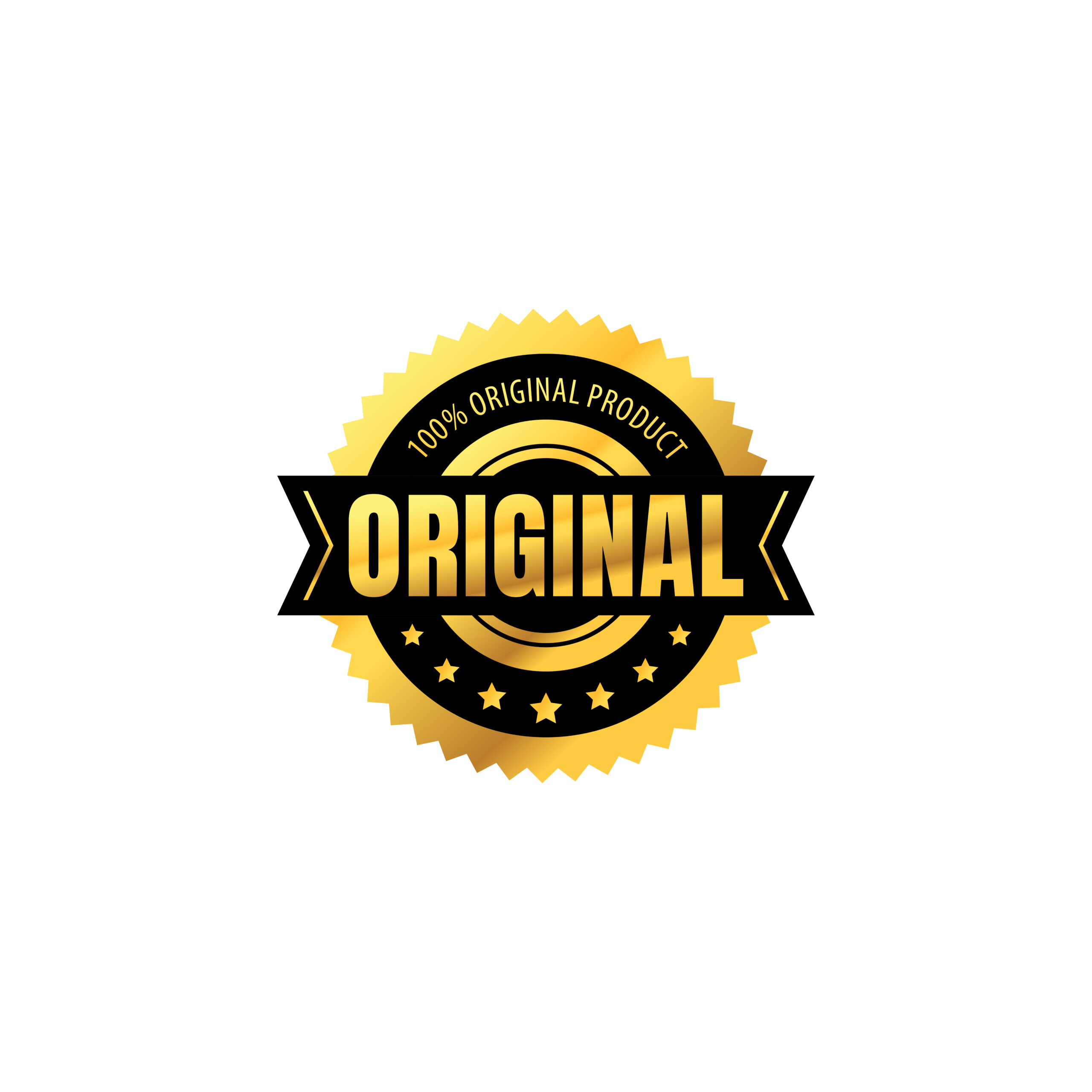 original golden label product luxury elegant business icon for product logo design premium vector