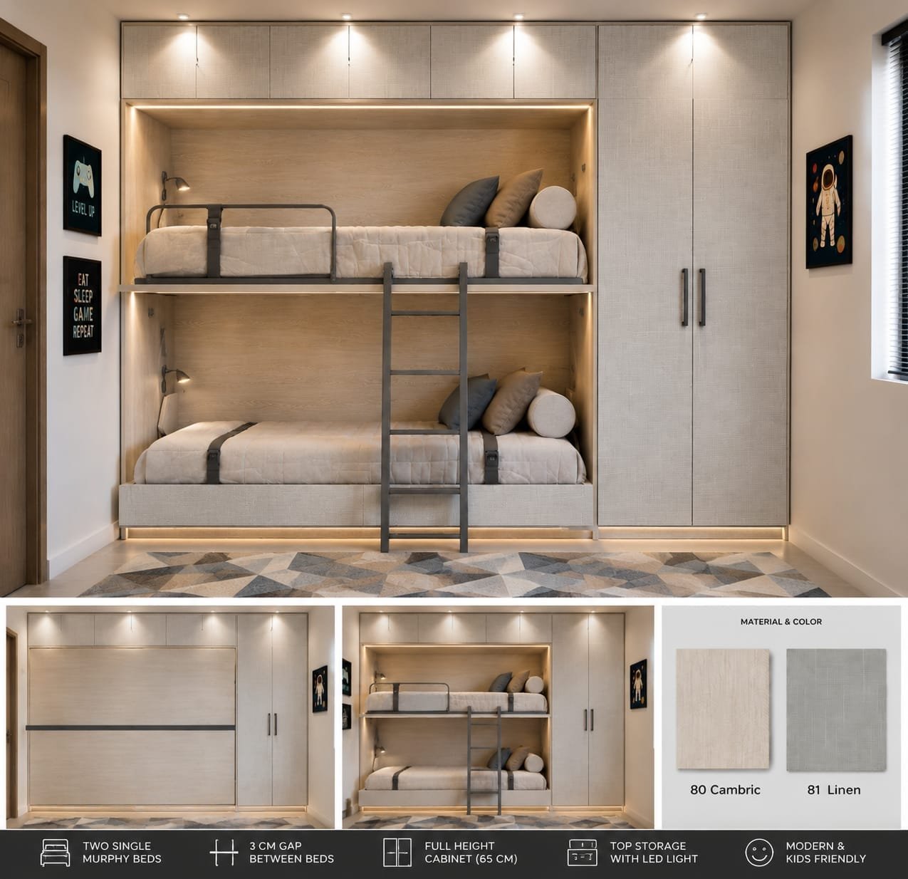Bunk bed for Nanny room